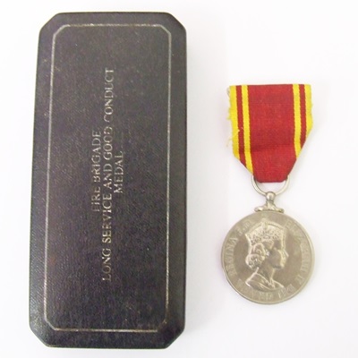 Fire Brigade Long Service Medal - W L MARTIN